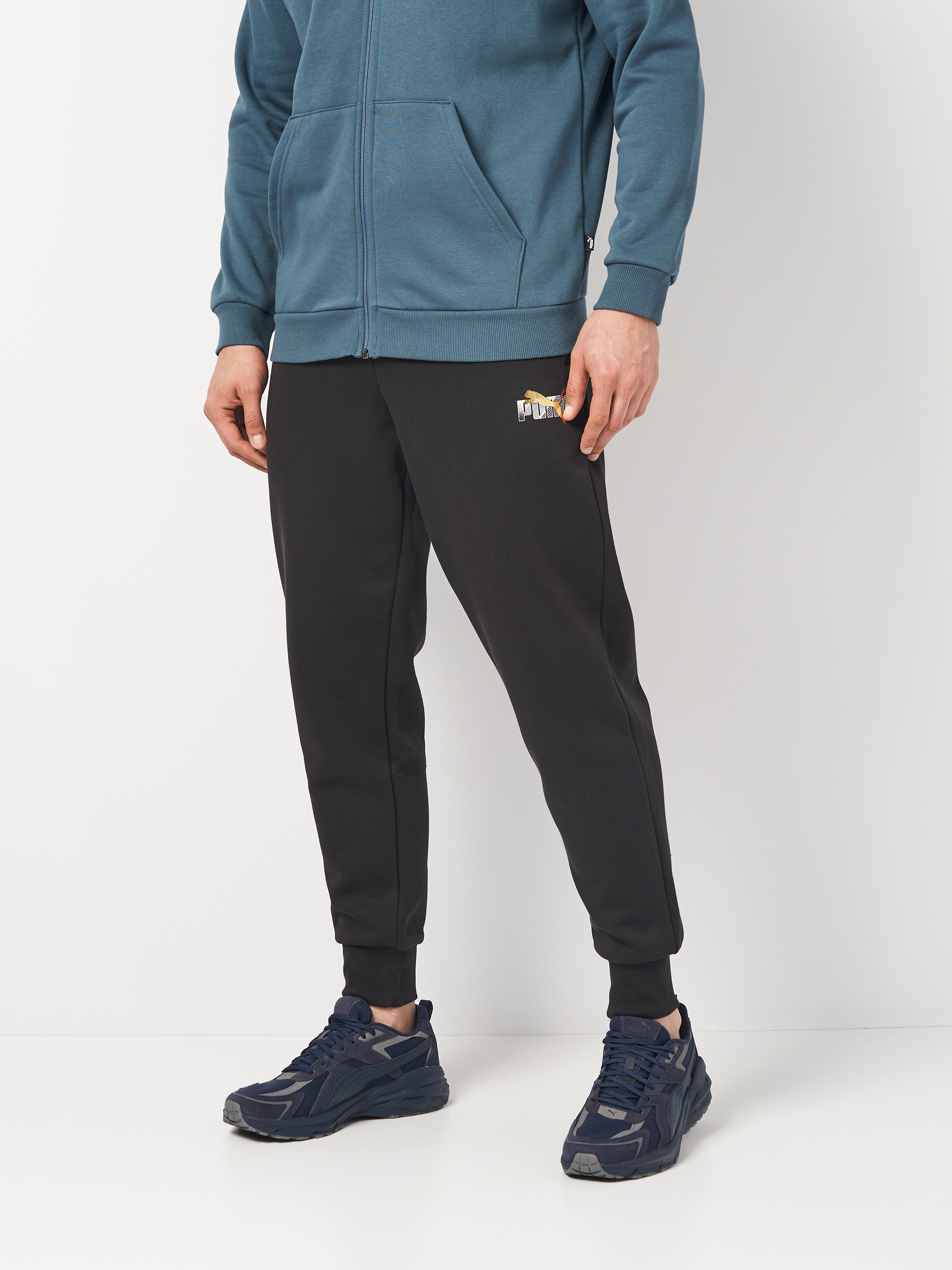 Акція на Спортивні штани чоловічі Puma Ess+ Logo Lab Sweatpants 68185301 L Чорні від Rozetka