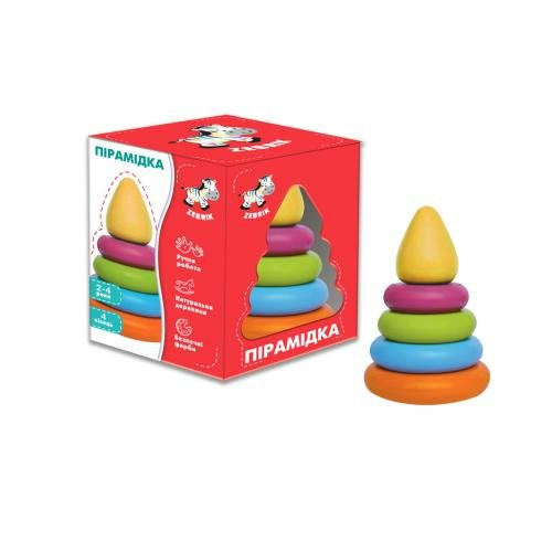 

Пирамидка маленькая Vladi Toys цветная ZB1011-01
