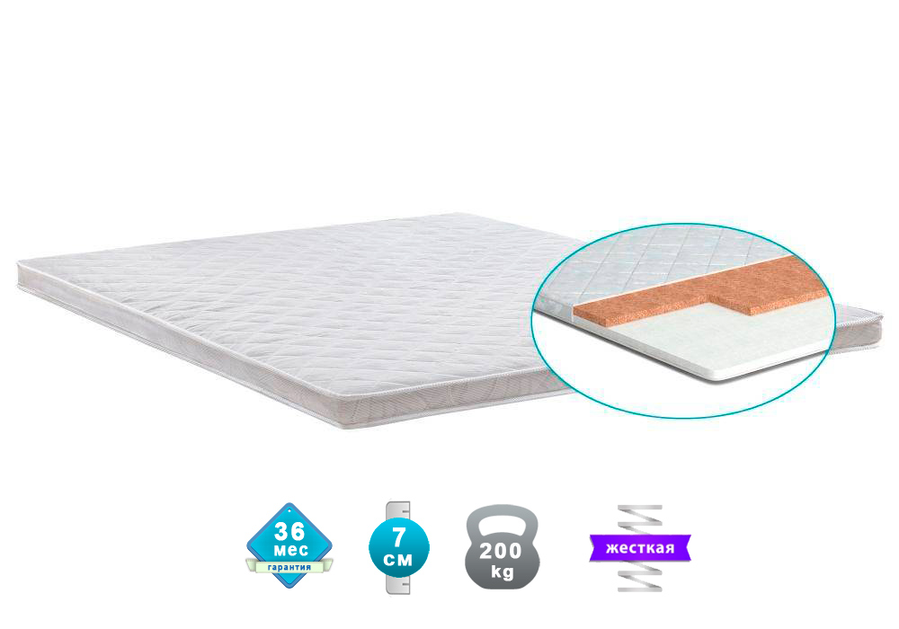 

Матрас ортопедический Matroluxe Topper FUTON 4 80x190 см