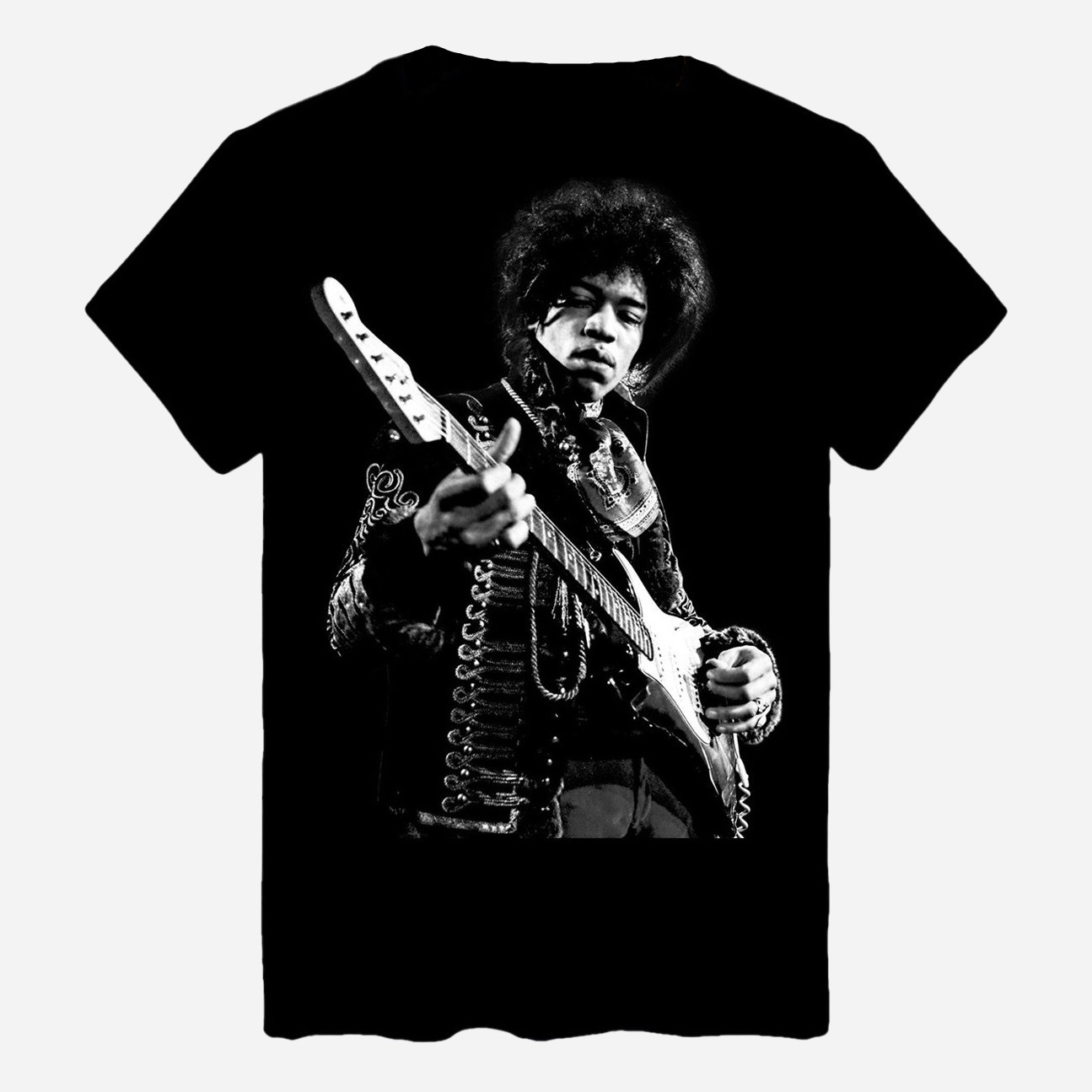 Акція на Футболка бавовняна довга чоловіча Likey Jimi Hendrix M150-0409 L Чорна від Rozetka