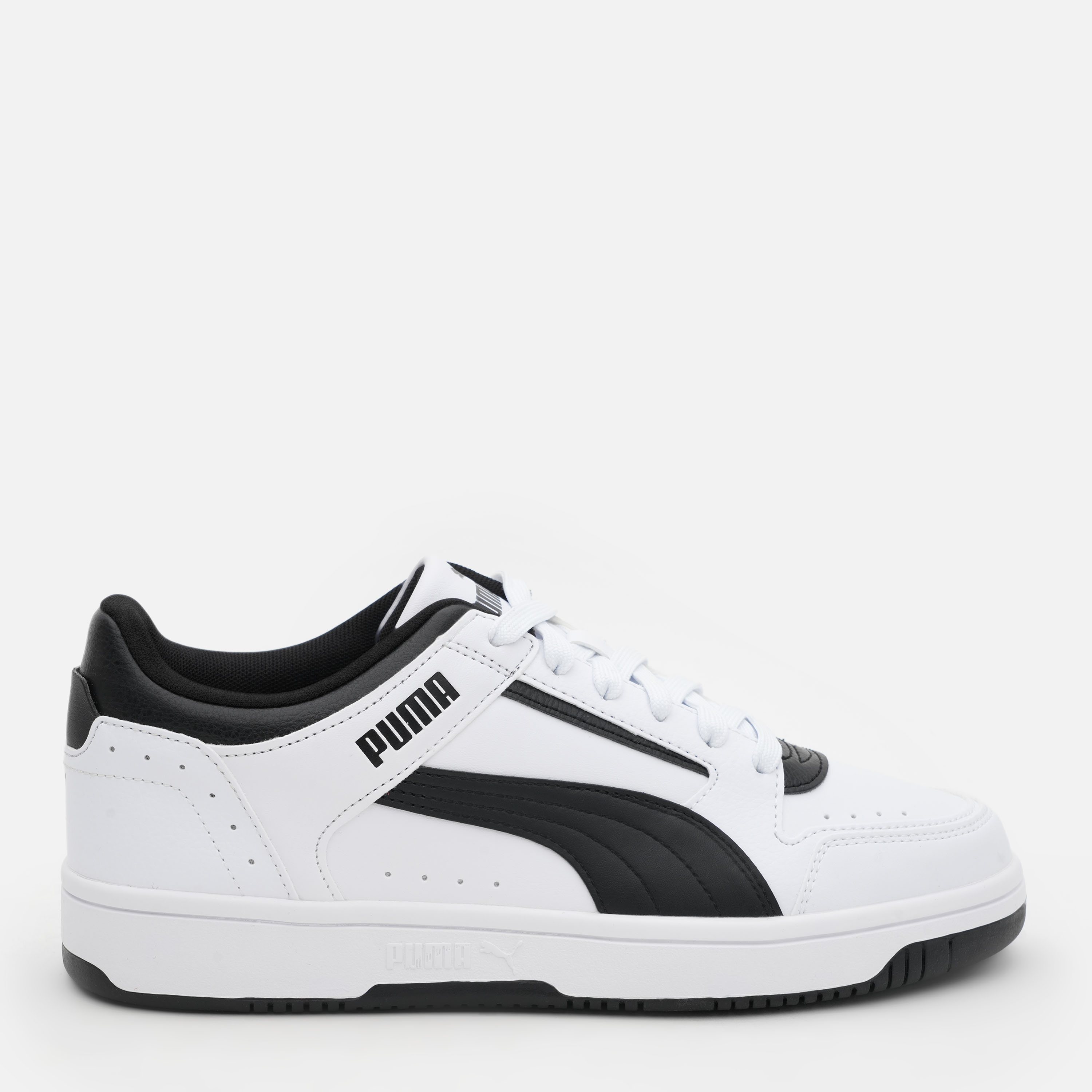 Акція на Чоловічі кеди низькі Puma Rebound Joy Low 38074701 40.5 (7UK) 26 см Білий/Чорний від Rozetka