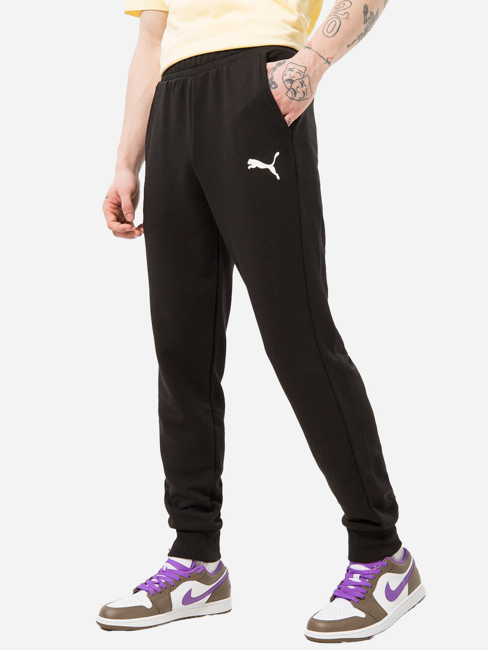 Акція на Спортивні штани чоловічі Puma Ess Logo Pants Tr Cl 58671651 XL Чорні від Rozetka