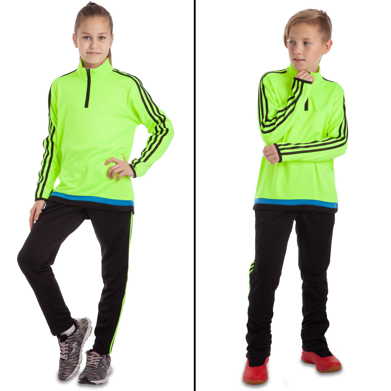 

Костюм спортивный детский Кофта штаны для мальчика девочки на физкультуру LIDONG Салатовый (LD-2001T) 28