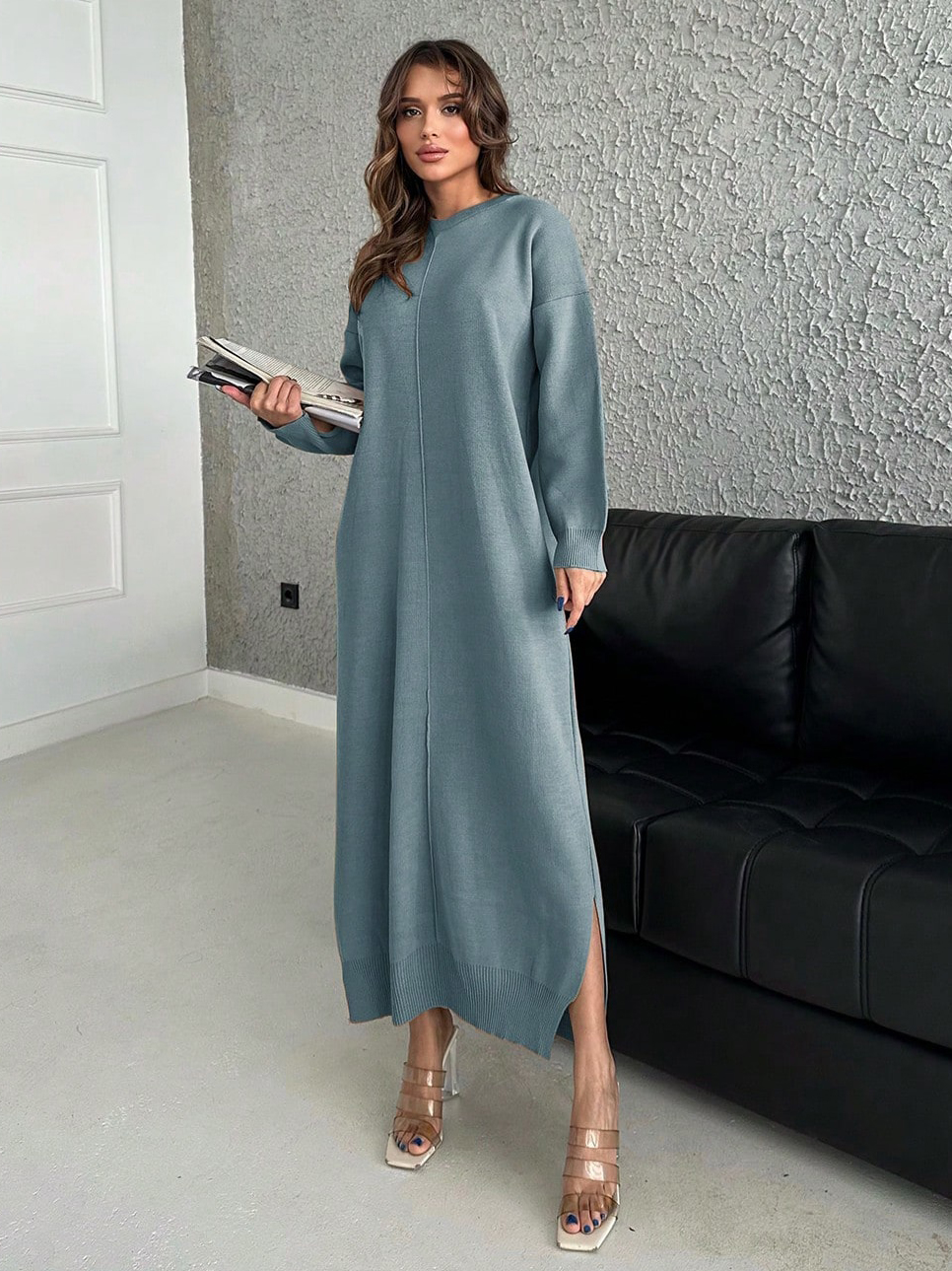 Сукня довга зимова жіноча SHEIN GD-00081564 One Size М'ятна від Rozetka на платформі USKIDKA Акція на Сукня довга зимова жіноча SHEIN GD-00081564 One Size М'ятна від Rozetka