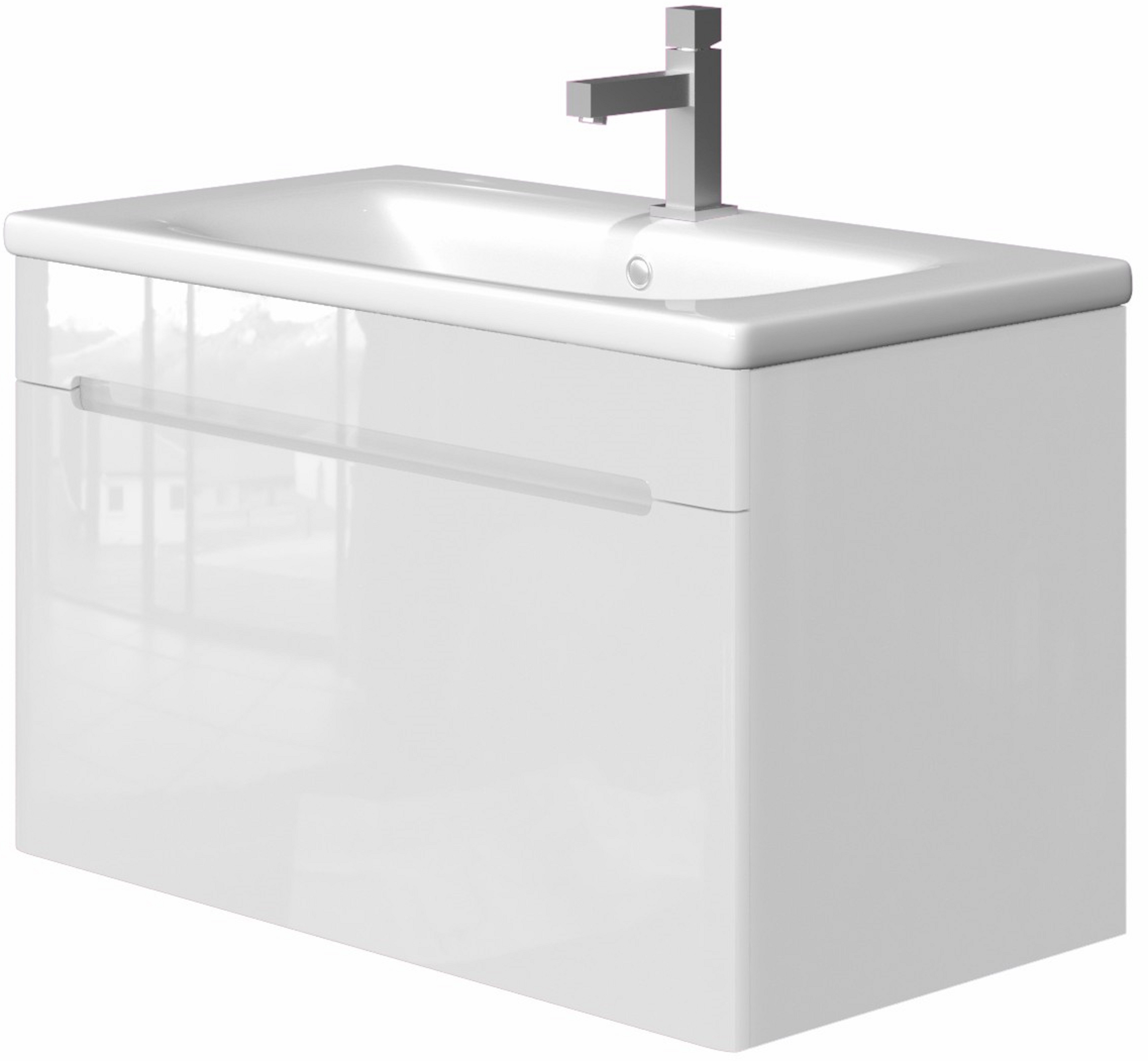 

Тумба Juventa TIVOLI TV-80 white с умывальником Soft 80