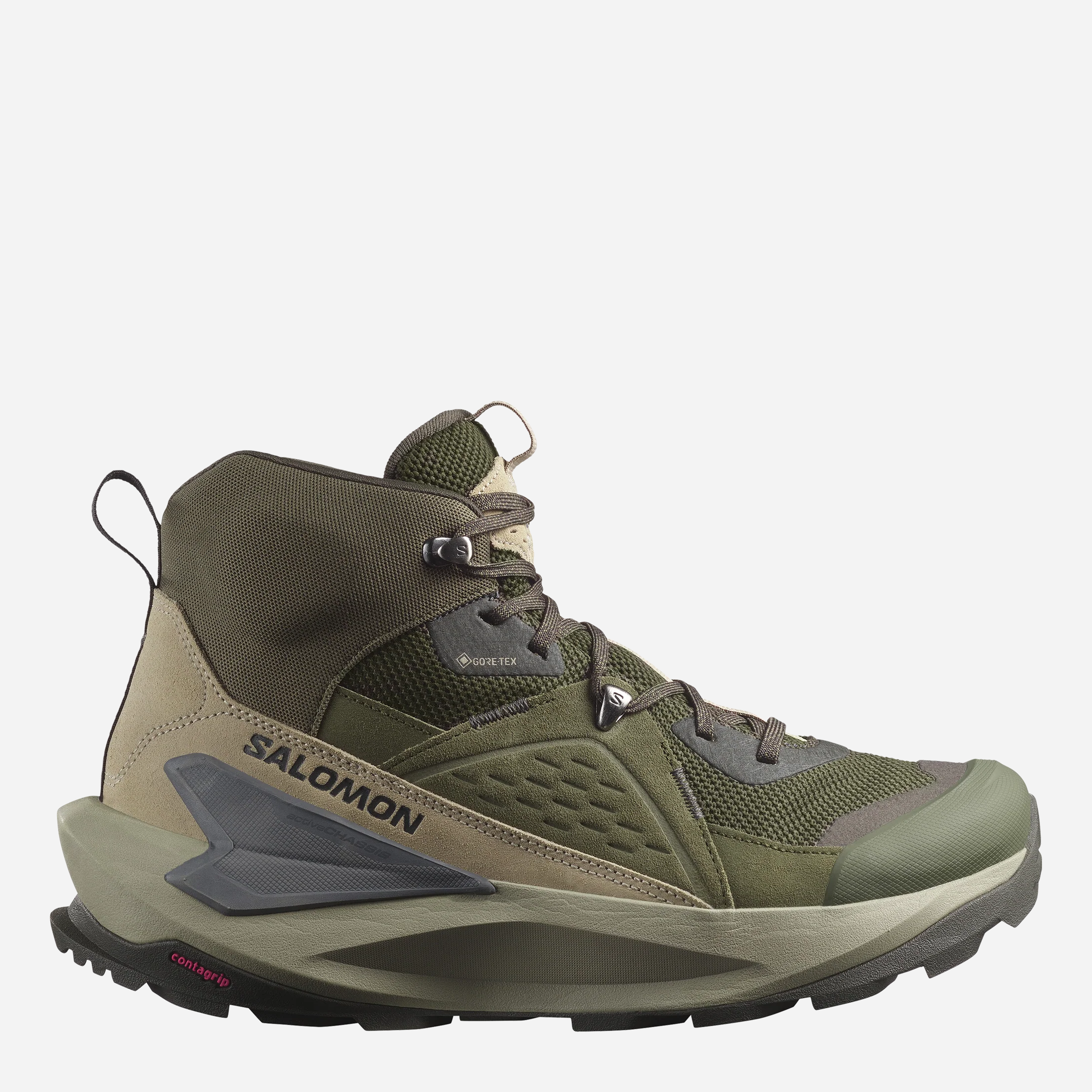 Акція на Чоловічі черевики для трекінгу з Gore-Tex Salomon Elixir Mid Gtx L47697800 44.5 (10.5US/10UK) 28.5 см Зелені від Rozetka