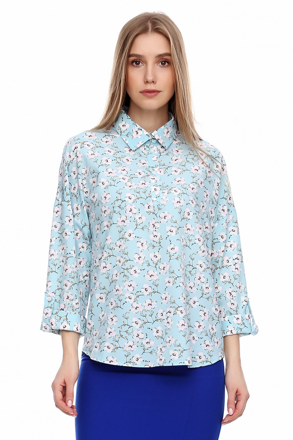 

Блузка LadyLike 169615642 34 бирюзовая