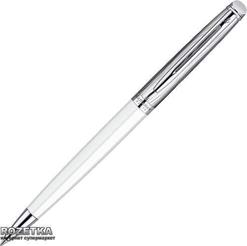 

Ручка шариковая Waterman Hemisphere Deluxe White CT BP Синяя Белый корпус (22 063)