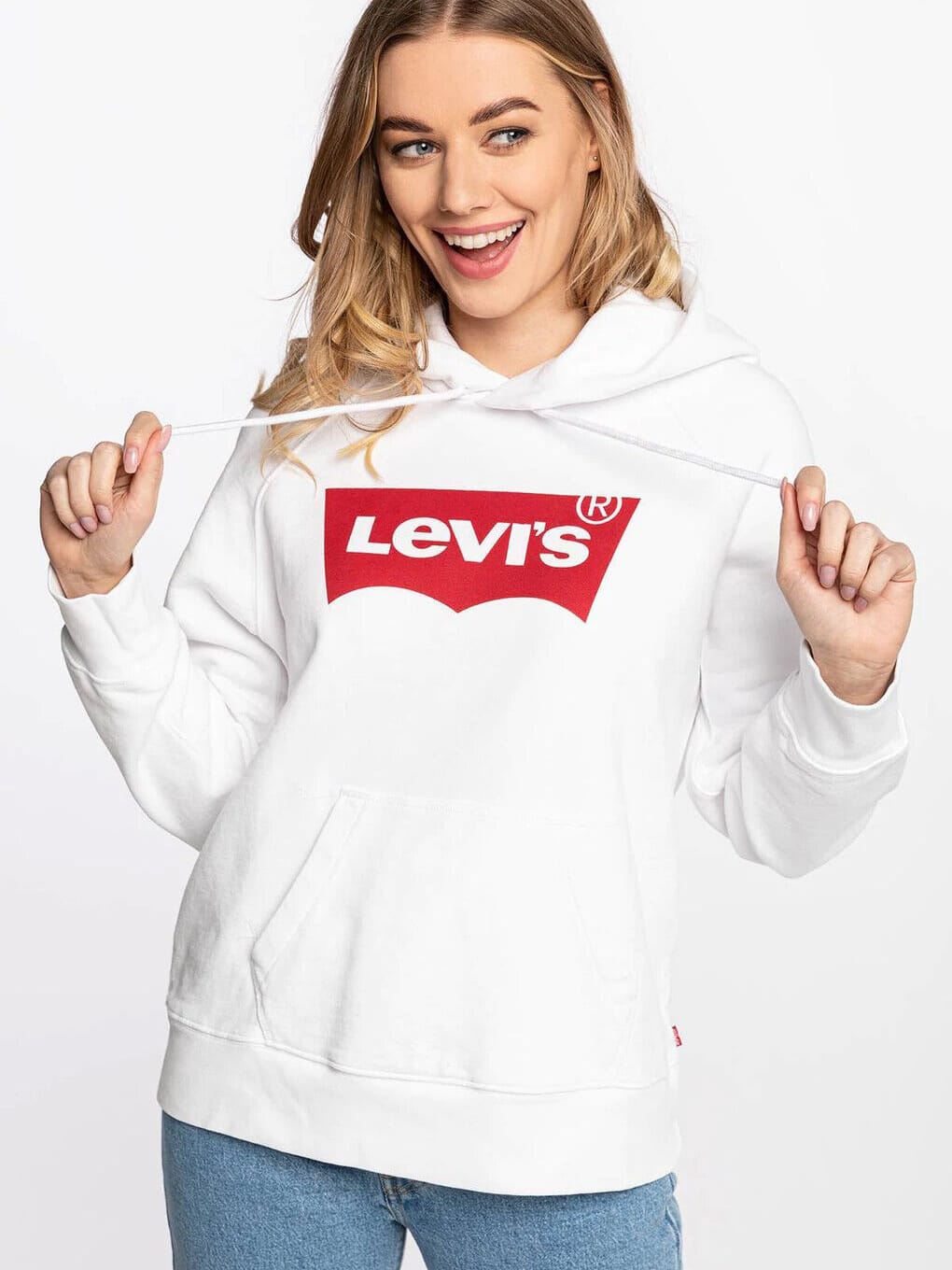 Акція на Худі жіноче Levi's 297350269 S Біле від Rozetka