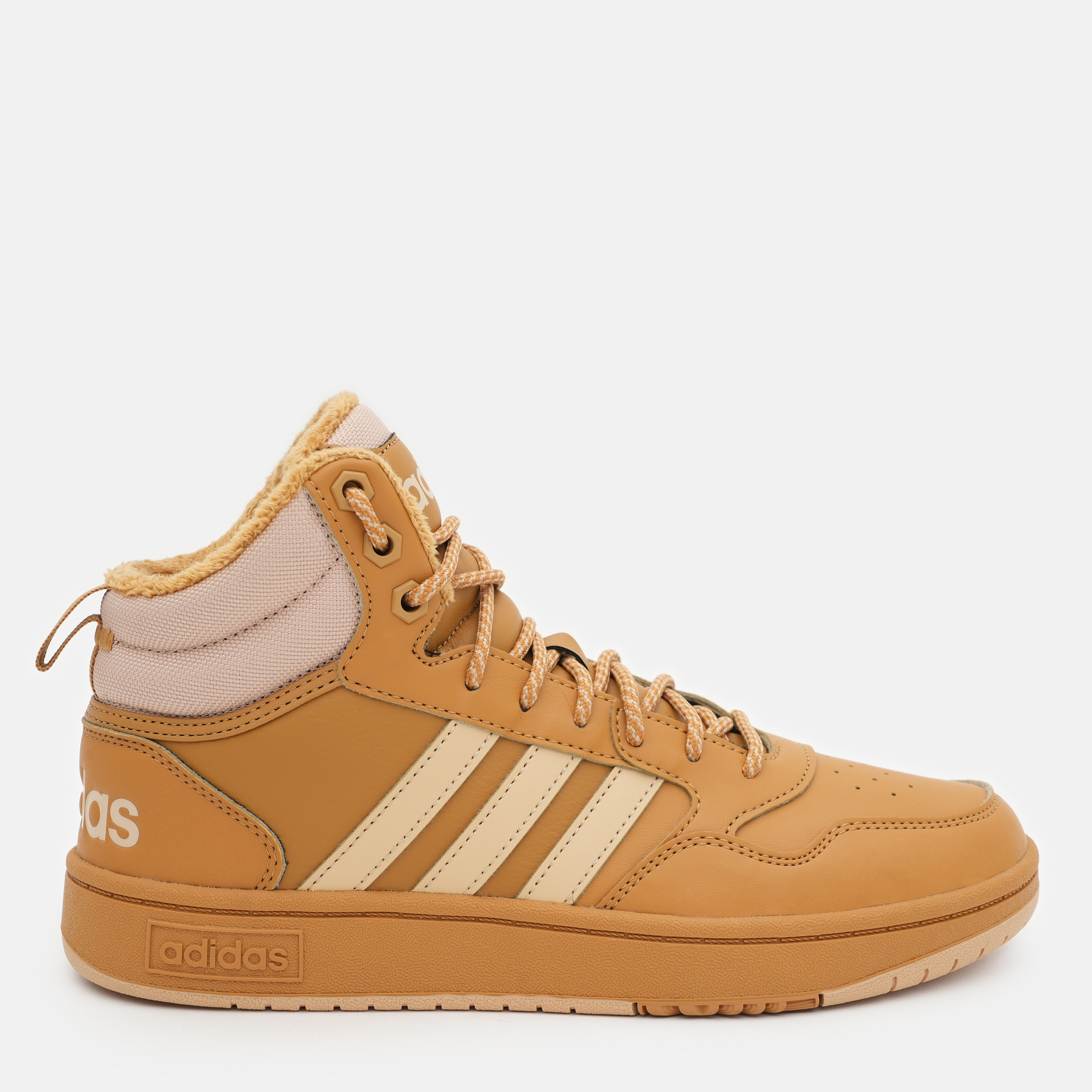 Акція на Жіночі зимові черевики низькі Adidas Hoops 3.0 Mid Wtr IF2636 37.5 (4.5UK) 23 см Mesa/Magbei/Mesa від Rozetka