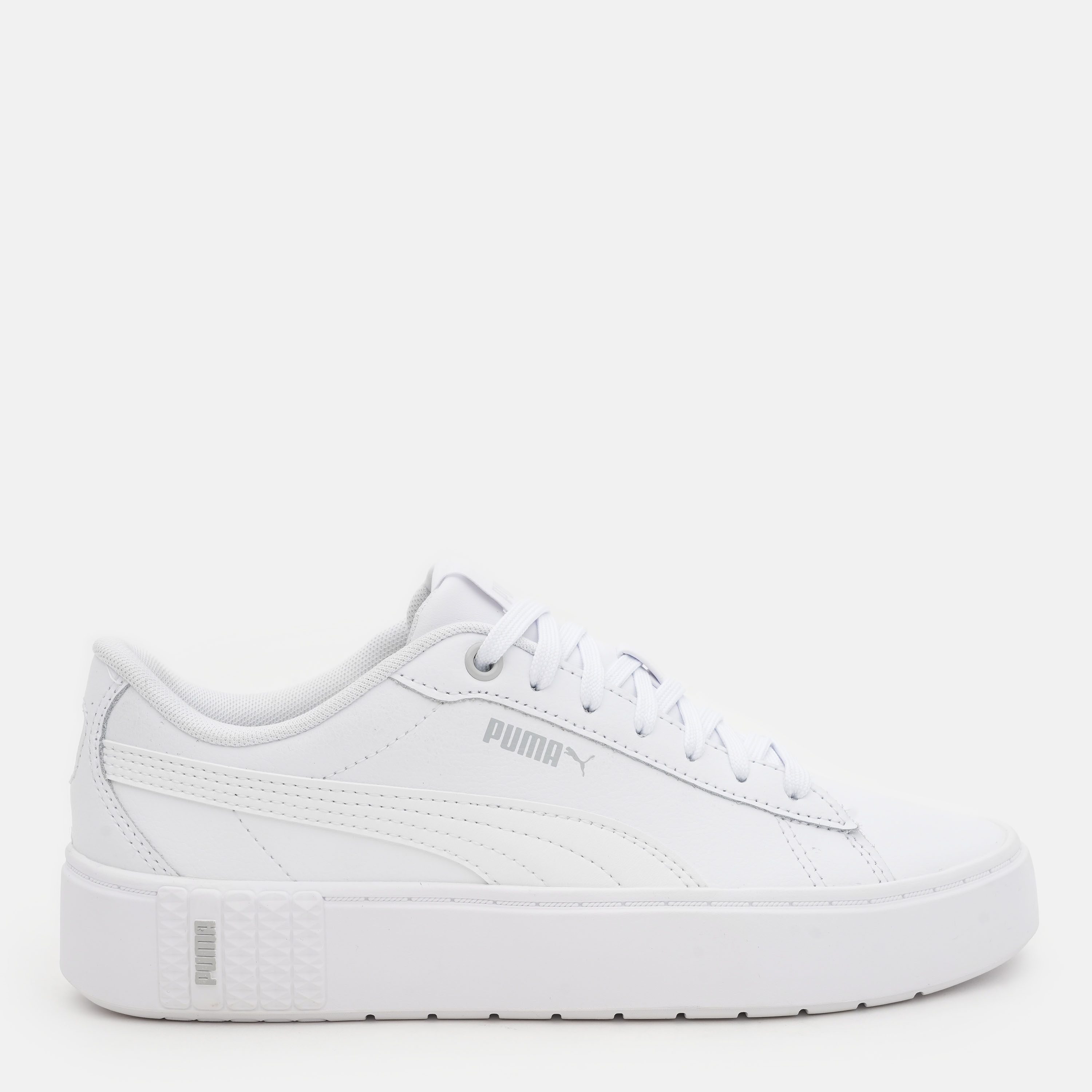 Акція на Жіночі кеди низькі Puma Smash Platform v2 L 37303501 38 (5UK) 24 см Puma White-Puma White від Rozetka