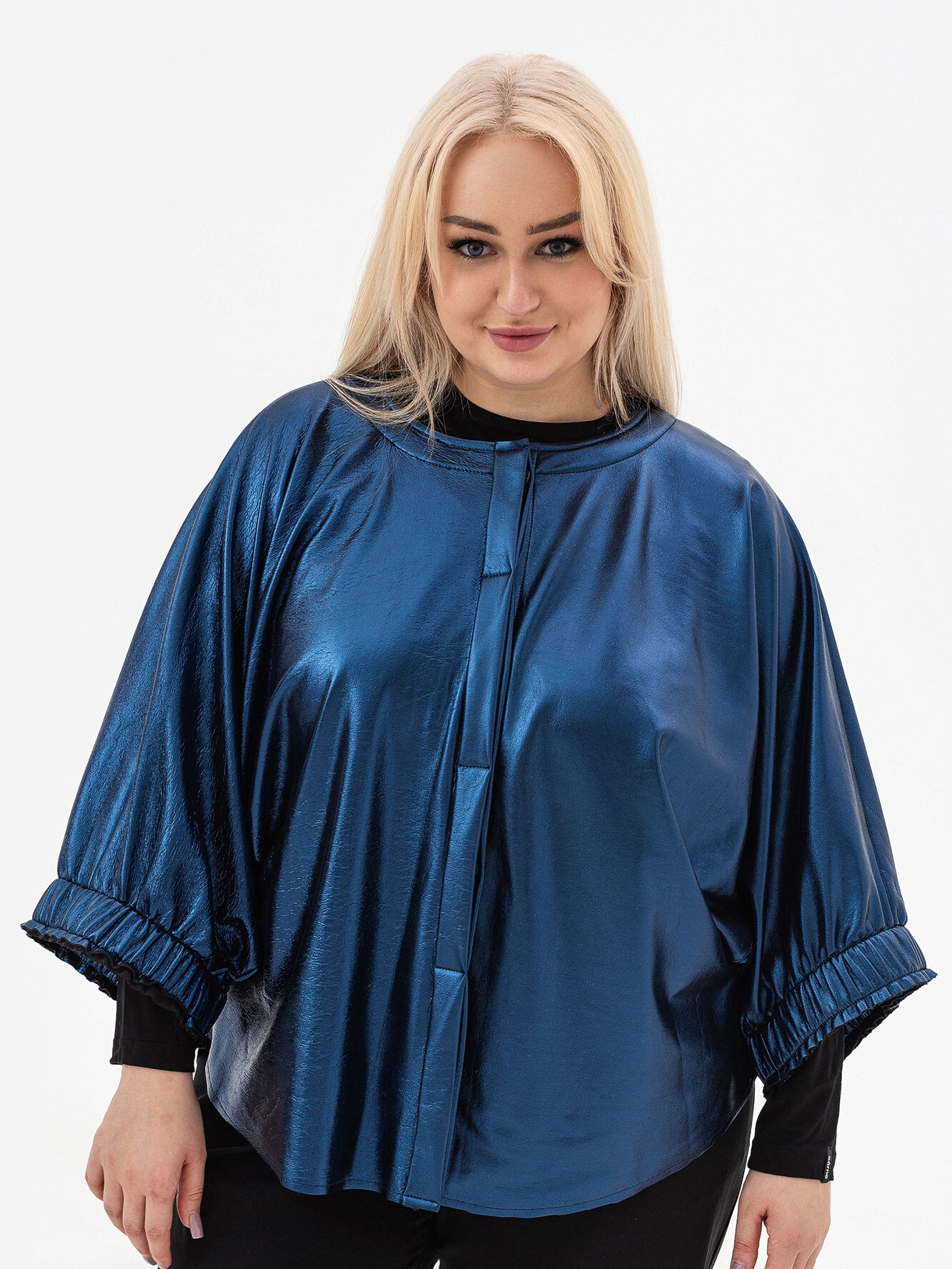 Акція на Кардиган жіночий Garne Lily 3042438 4XL-5XL Синій від Rozetka