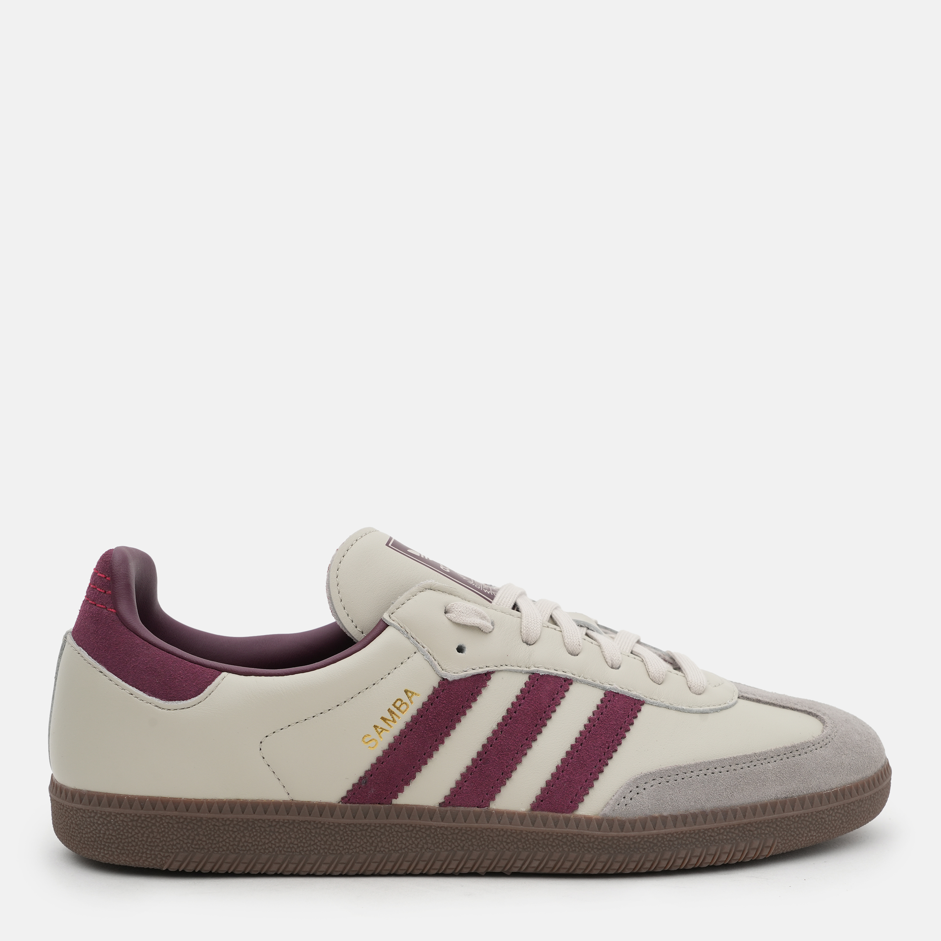 Акція на Чоловічі кеди низькі Adidas Samba Og ID1482 41.5 (7.5UK) 26 см Putgre/Maroon/Goldmt від Rozetka