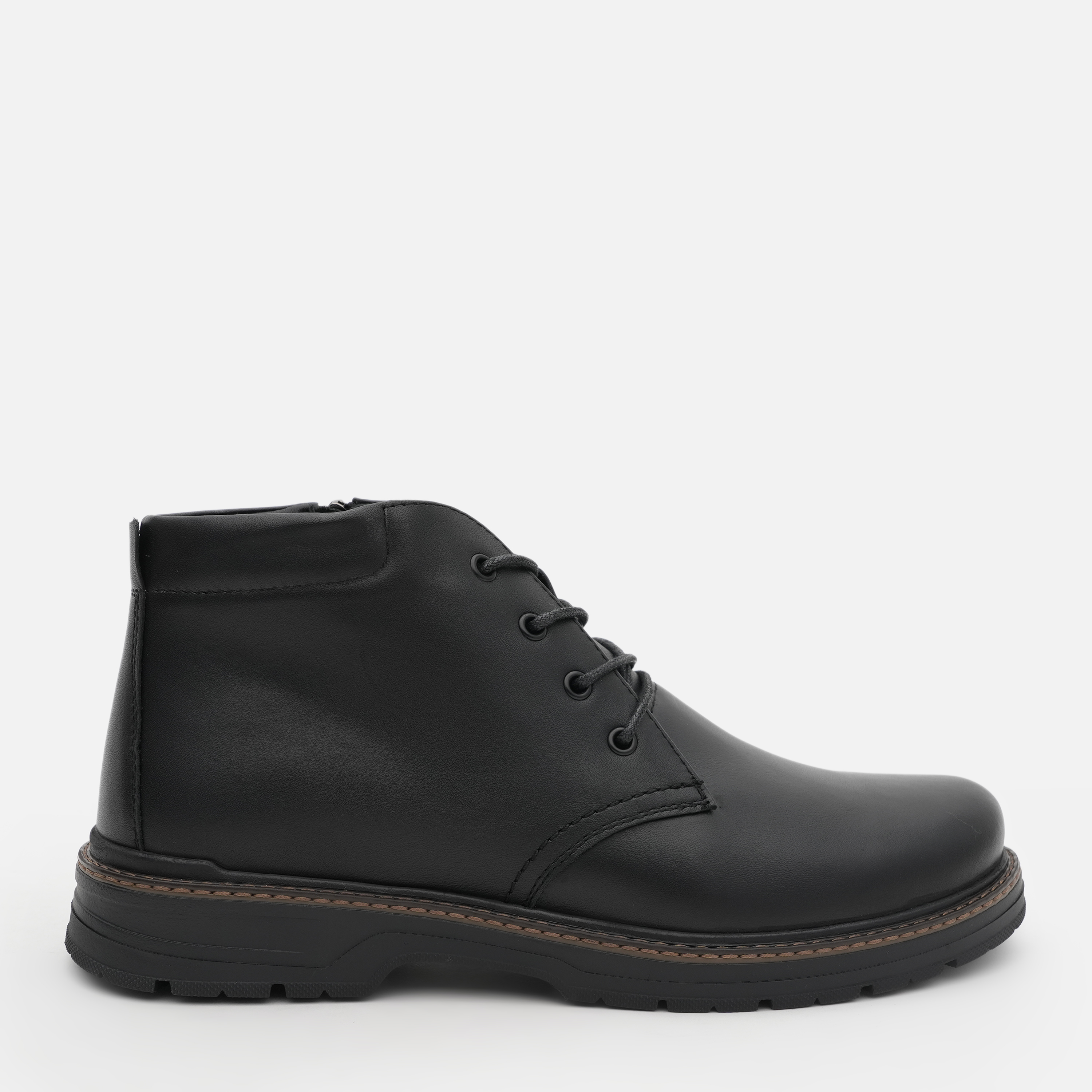 Акція на Чоловічі черевики зимові Prime Shoes 730 Black Leahter 16-730-30111 44 29 см Black від Rozetka