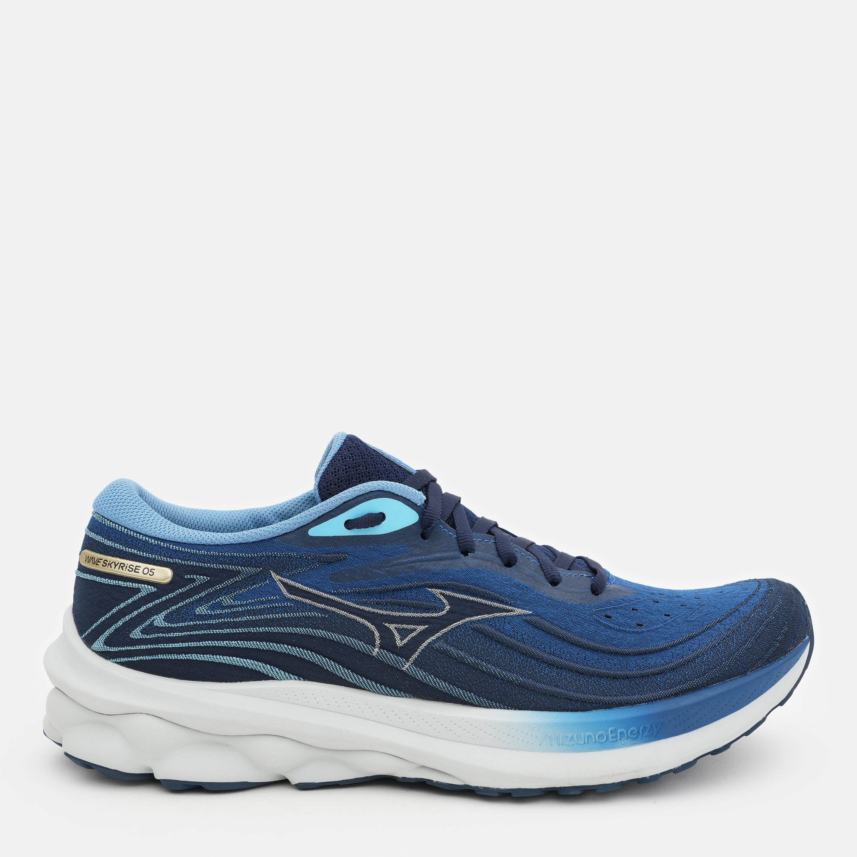 Акція на Чоловічі кросівки для бігу Mizuno Wave Skyrise 5 J1GC240951 44 (9.5UK) 28.5 см Classic Blue/Plein Air/River Blue від Rozetka