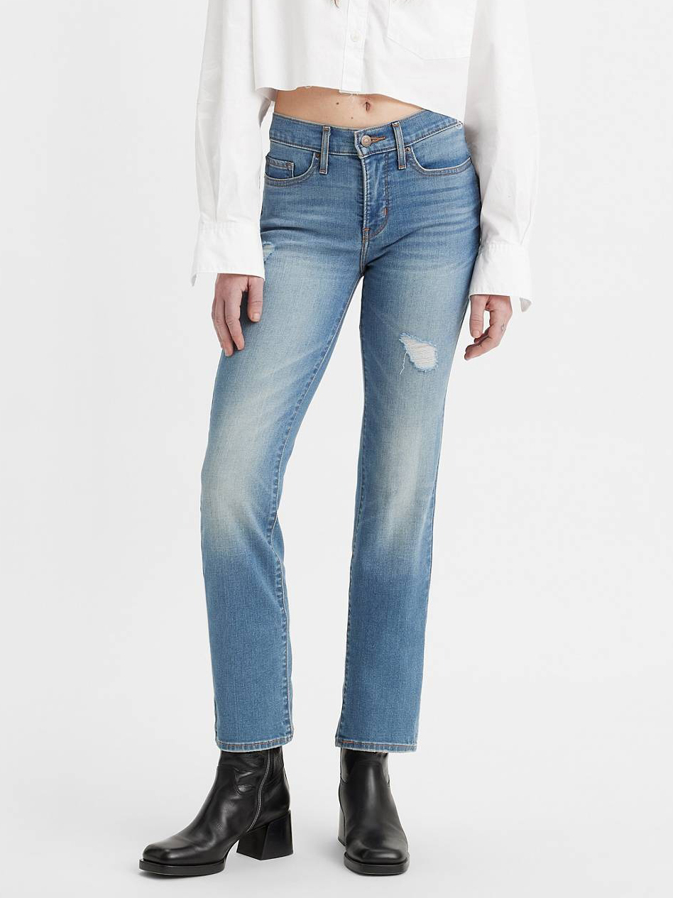 Акція на Джинси Regular Fit жіночі Levi's 707308927 W31L32 (L) Сині від Rozetka