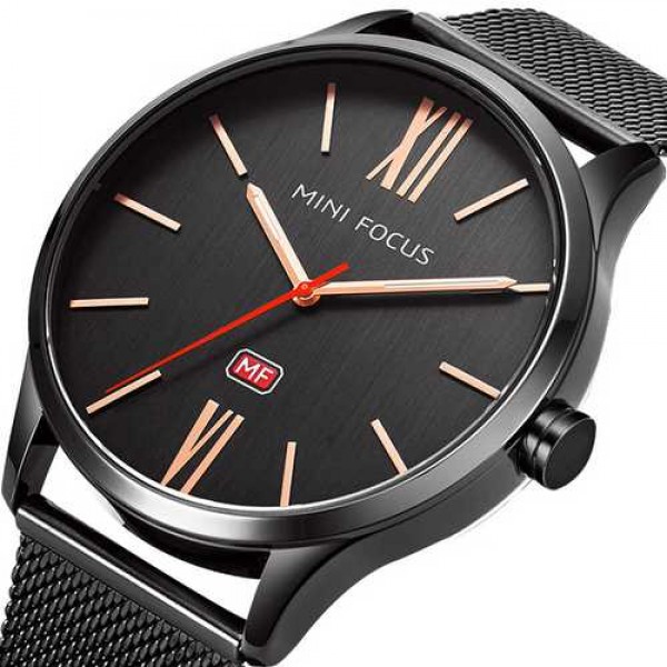

Наручные часы Mini Focus MF0018G.01 All Black мужские кварцевые + подарочная коробка