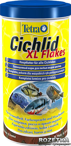 Акція на Корм Tetra Cichlid XL Flakes для аквариумных рыб в хлопьях 1 л (4004218204294) від Rozetka UA