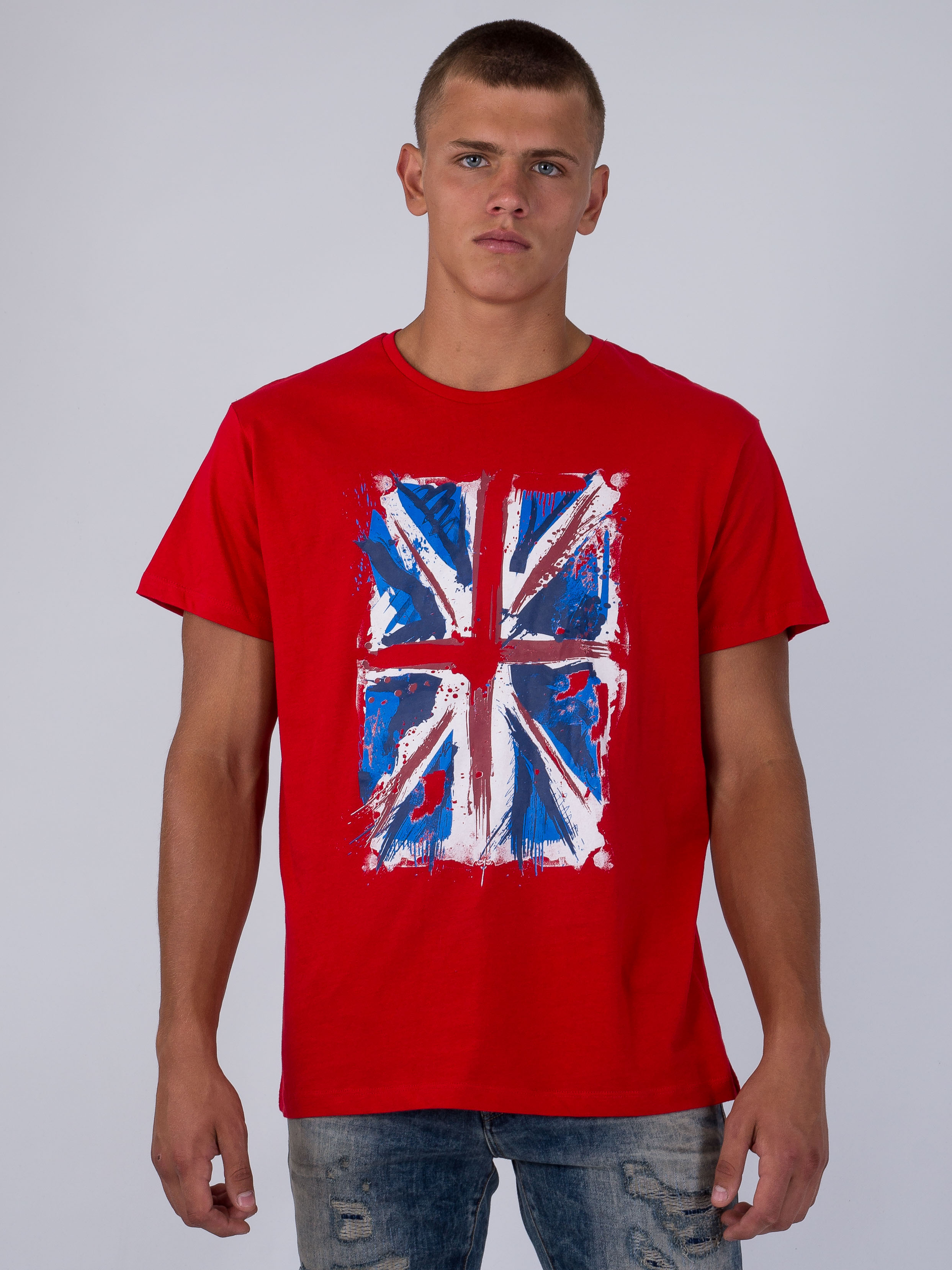 

Футболка с принтом "Flag of the United Kingdom" Primark MC/PR/2107-1  Красный, Футболка с принтом "Flag of the United Kingdom" Primark MC/PR/2107-1 L Красный