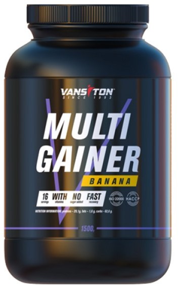 

Гейнер Vansiton MULTIGAINER 1.5 кг Banana (4820106591730)