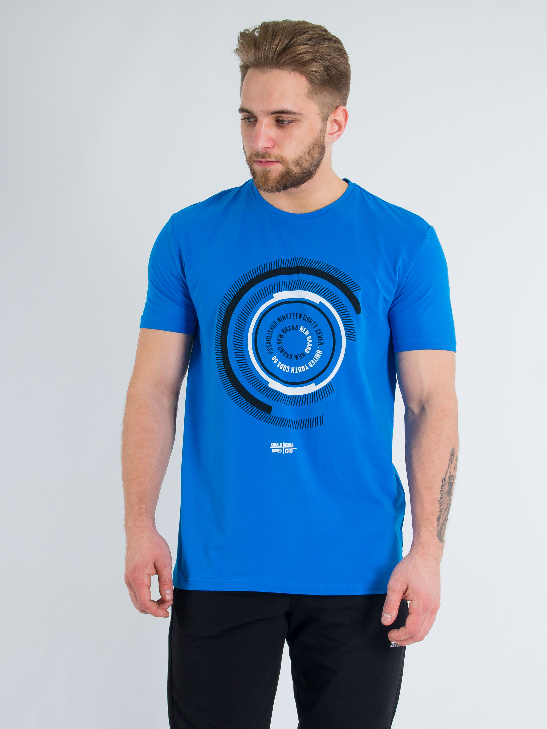 

Футболка New Brand 02803 XL Синий