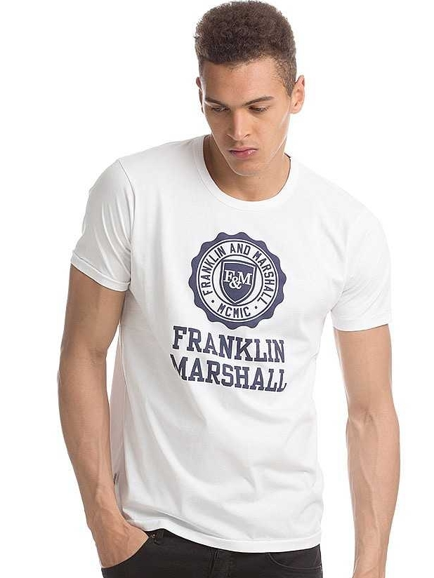 

Футболка из джерси с круглым вырезом FRANKLIN MARSHALL 310318-7 L Белый