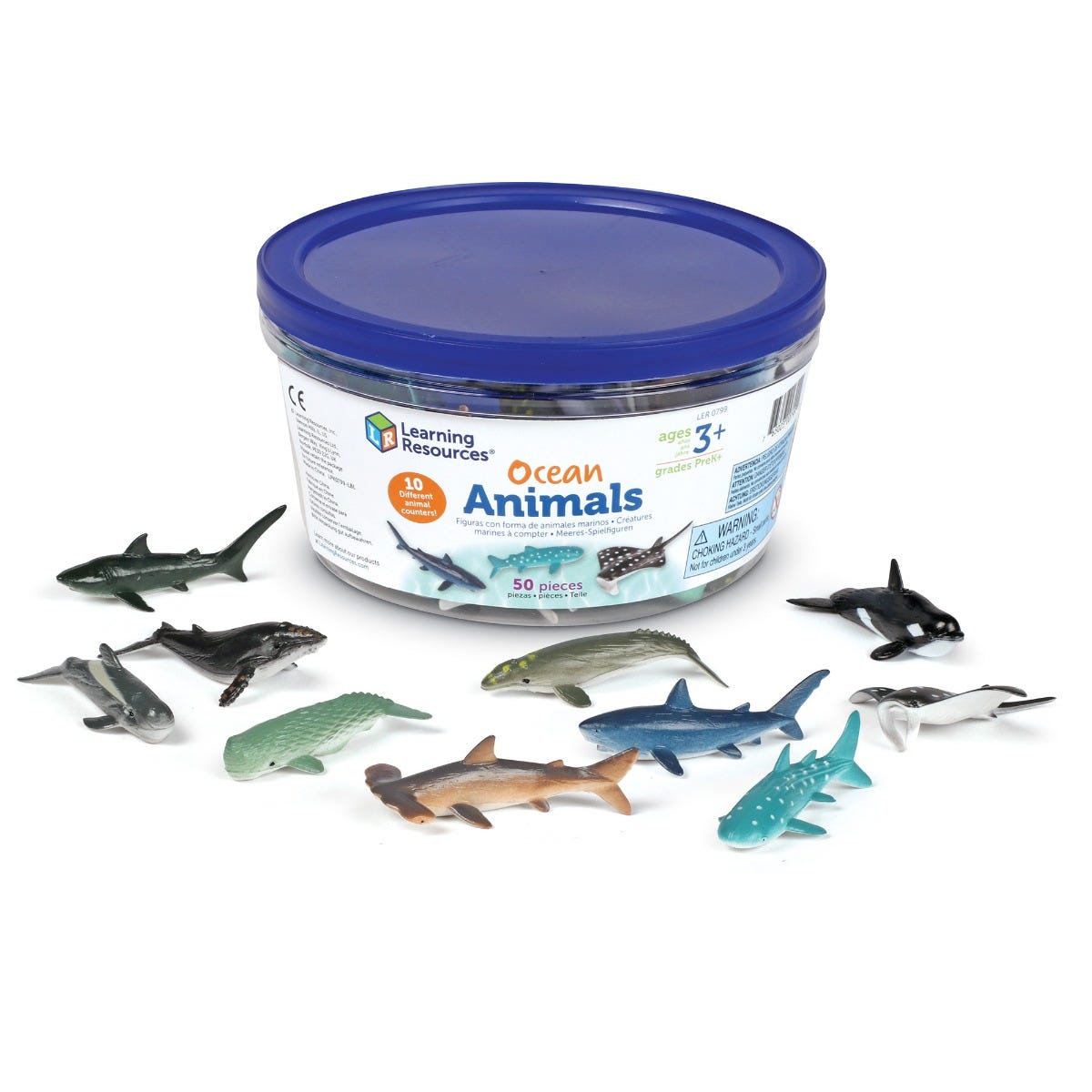 

Набор фигурок Рыбки из океана Learning Resources Ocean Animals Counters 50 шт