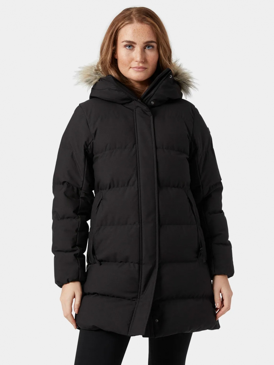 Акція на Куртка зимова жіноча Helly Hansen W Blossom Puffy Parka 53624-990 S Чорна від Rozetka