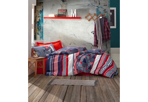 

Комплект постельного белья Cotton Box The Riders 160x220 Разноцветный