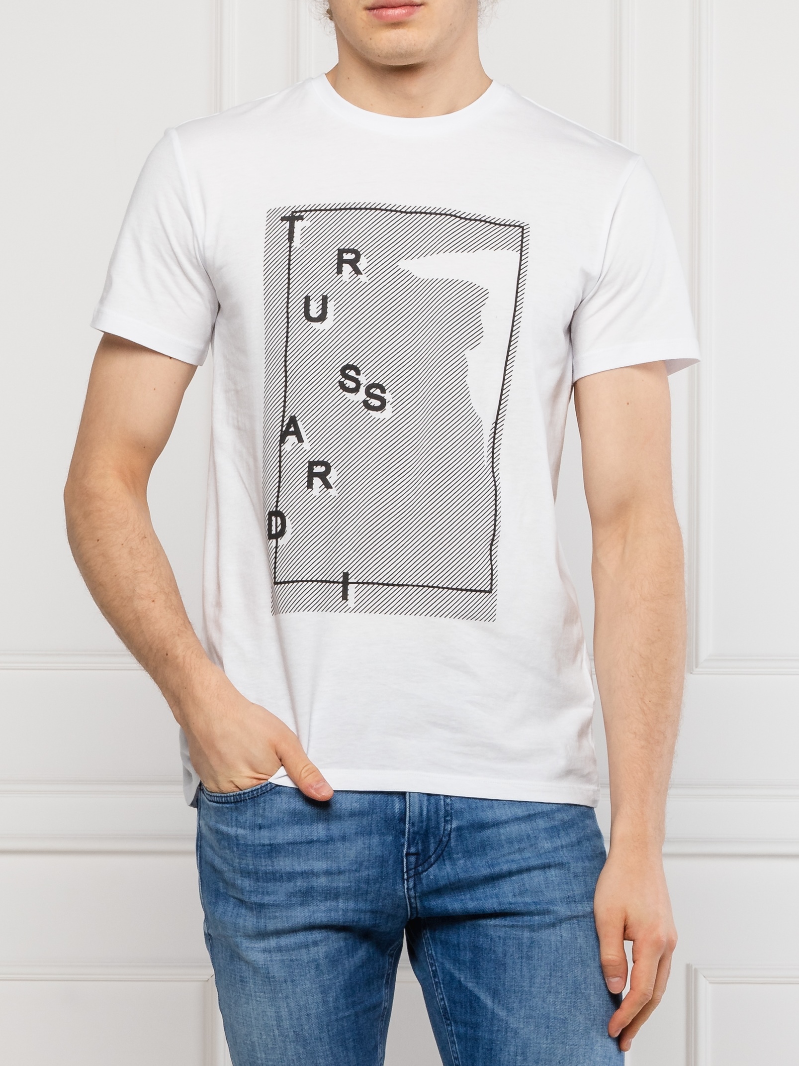 

Футболка Trussardi 52T003041T0036013  Белый, Футболка Trussardi 52T003041T0036013 L Белый