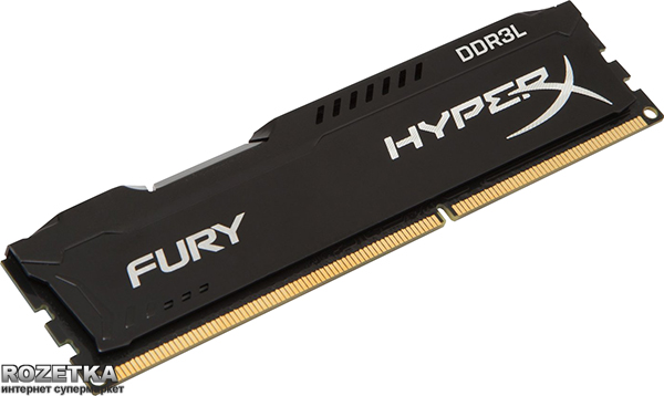 

Оперативная память HyperX DDR3L-1600 8192MB PC3-12800 FURY Black (HX316LC10FB/8)