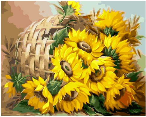 

Картина по номерам - Подсолнухи в корзине Brushme 40*50 см. (GX25788)