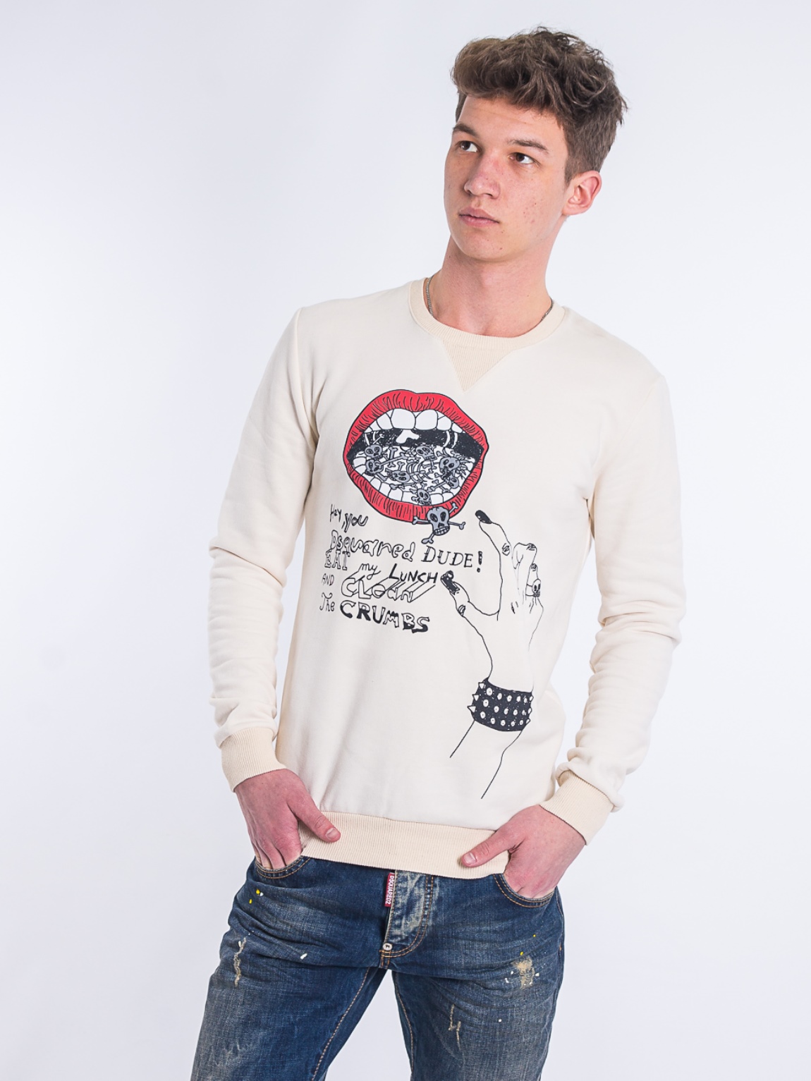 

Свитшот DSQ2 RePlic DSQUARED2_1122 S Белый