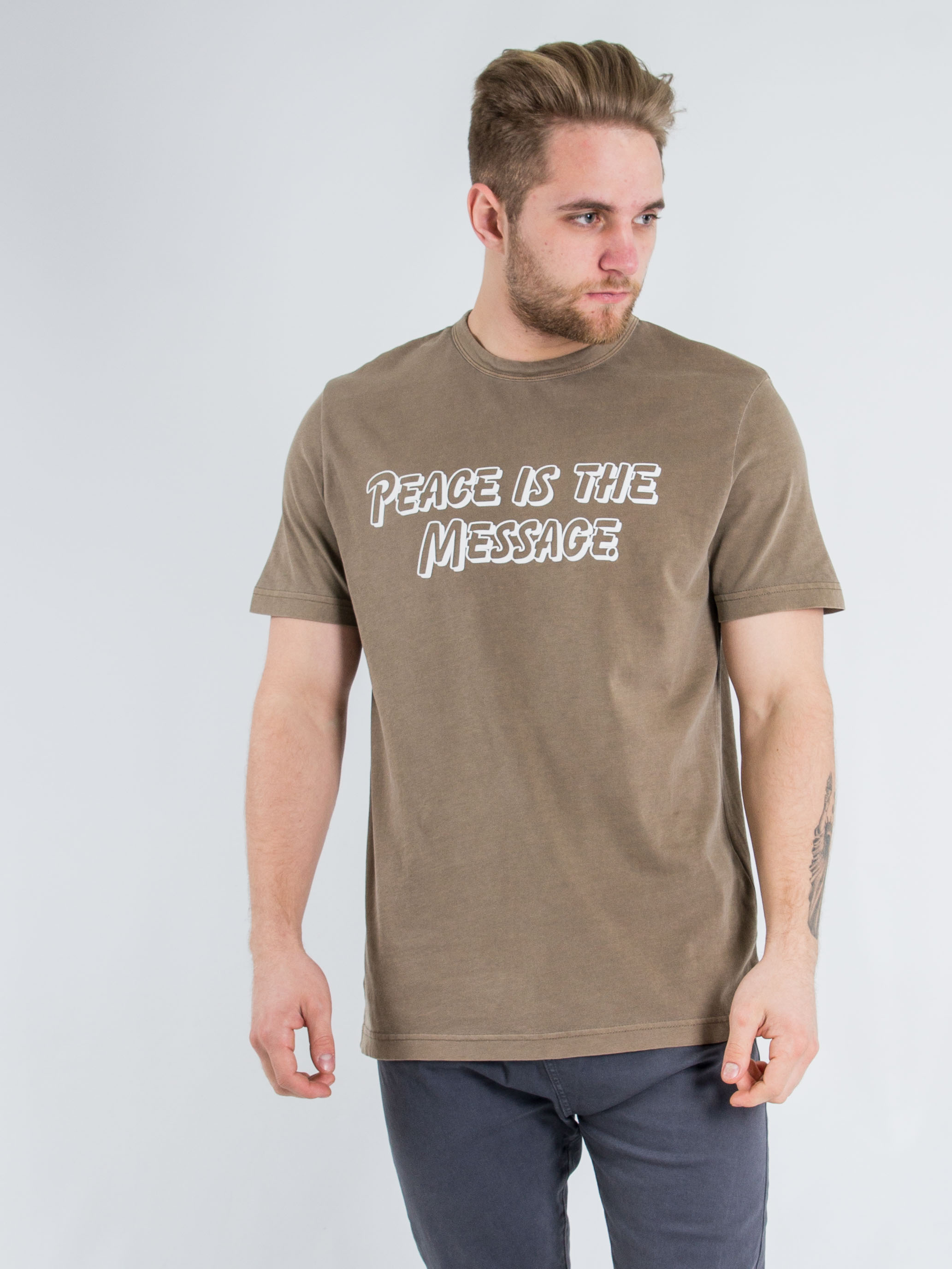 

Футболка H&M 0675127 S Хаки