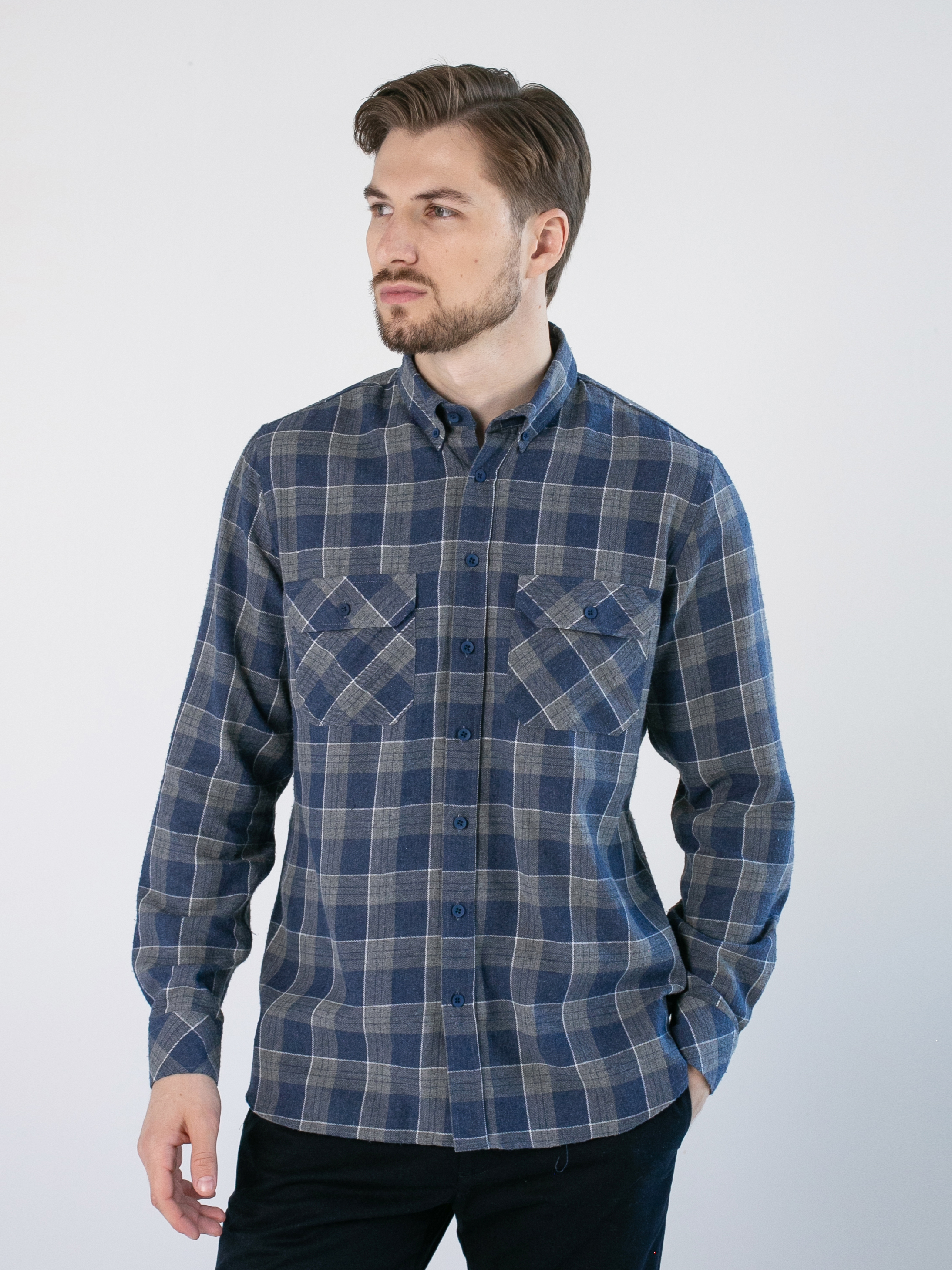 Акція на Сорочка бавовняна чоловіча Garrt Grey Tartan 81SH0029GR 2XL Сіра від Rozetka