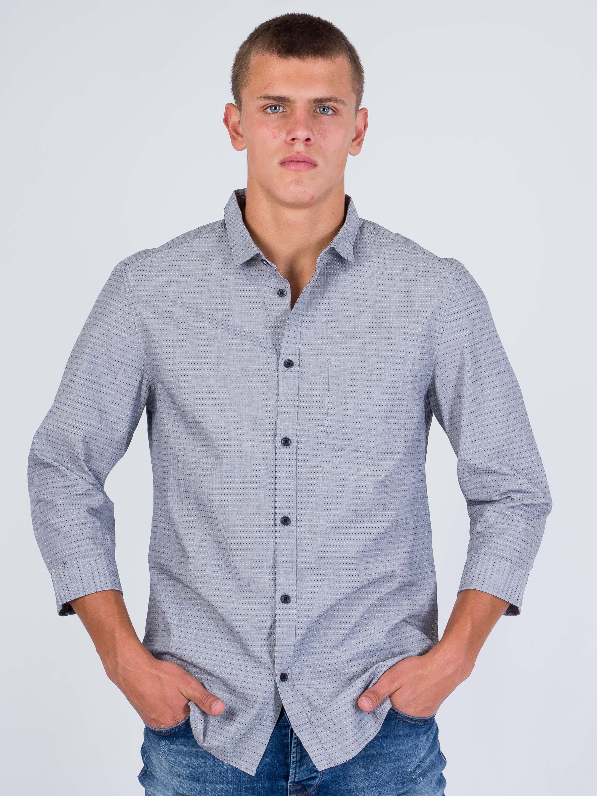 

Рубашка Jack & Jones 216331504  Серый, Рубашка Jack & Jones 216331504 XS Серый