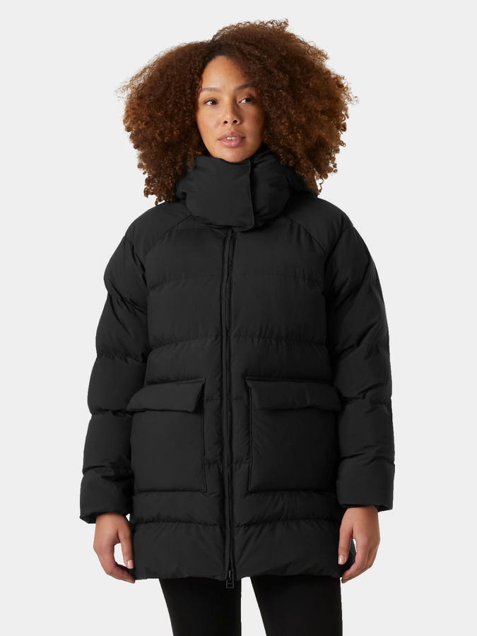 Акція на Куртка зимова коротка жіноча Helly Hansen W Ellie Puffy Parka 53108-990 M Чорна від Rozetka