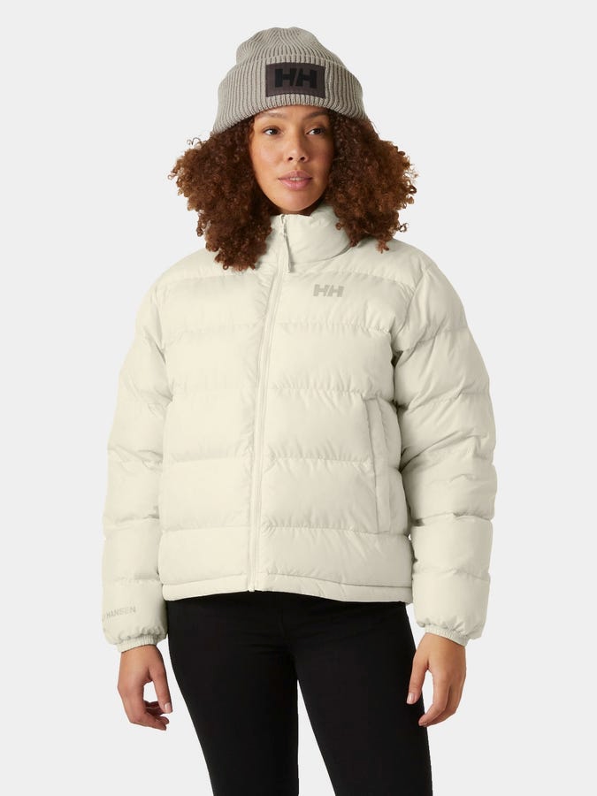 Акція на Куртка зимова коротка жіноча Helly Hansen W Yu 23 Reversible Puffer 54061-034 L Кремова від Rozetka