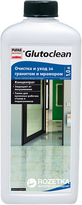 Акція на Средство для очистки и ухода за гранитом и мрамором Glutoclean 1 л (4044899356936) від Rozetka UA