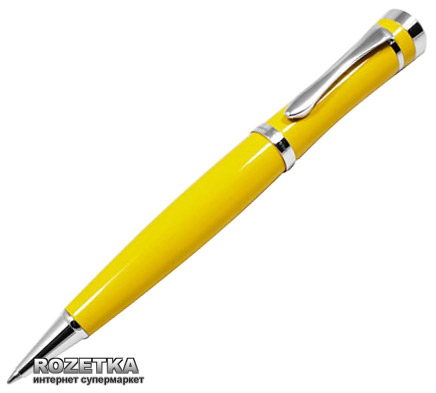 

Ручка шариковая Gianni Terra Yellow Черная 1 мм Желтый корпус в футляре (HH1380/B)