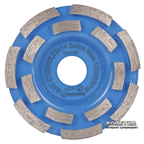 

Фреза алмазна Baumesser ФАТ-С Beton 100/22.23 x 14