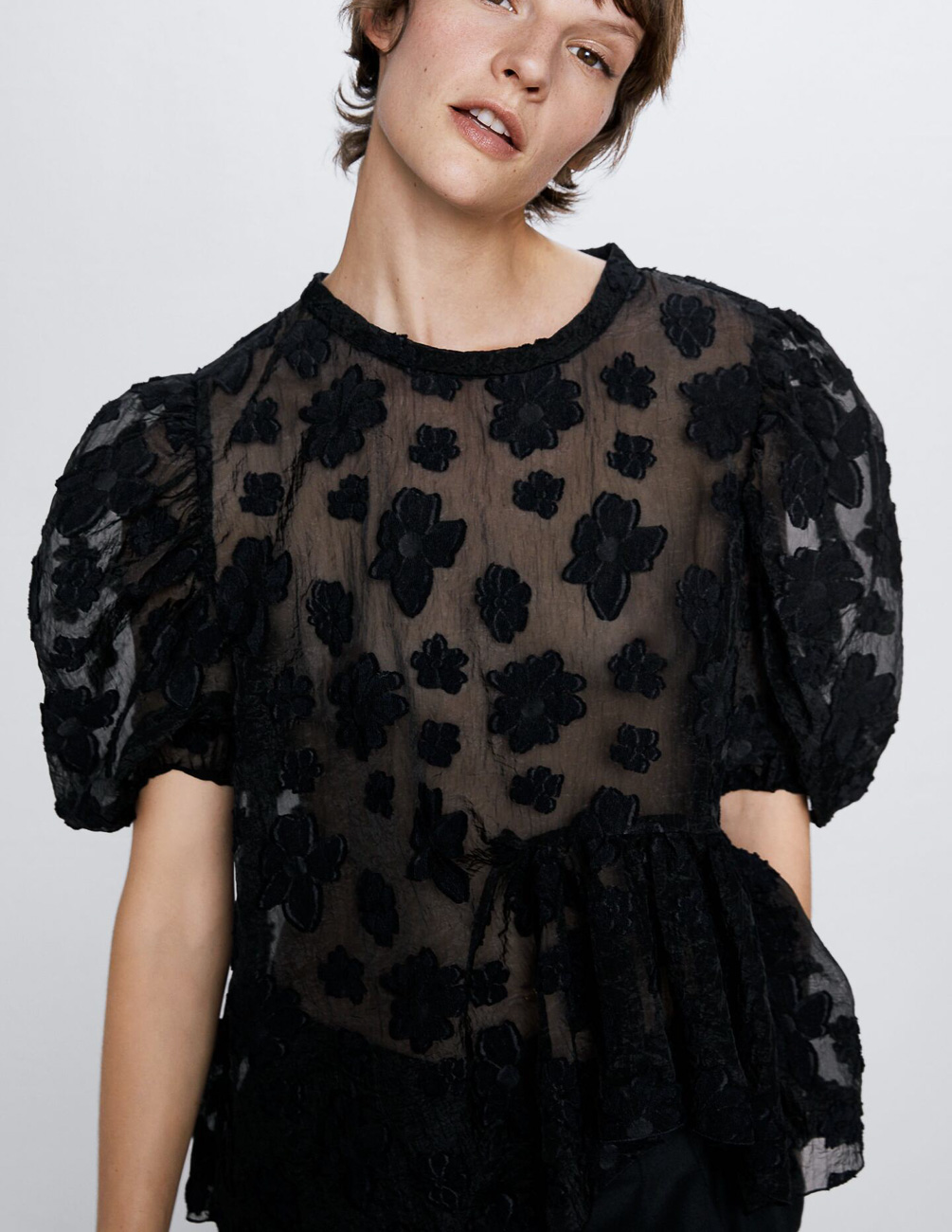 

Блуза Zara Ж1050301 (2109/900/800) цвет черный S