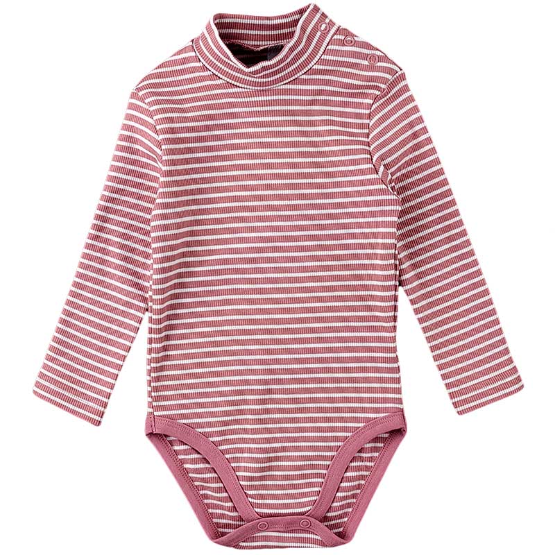 

Боди-гольф с начесом для девочки SMIL 102683/1 80 см розовая полоска