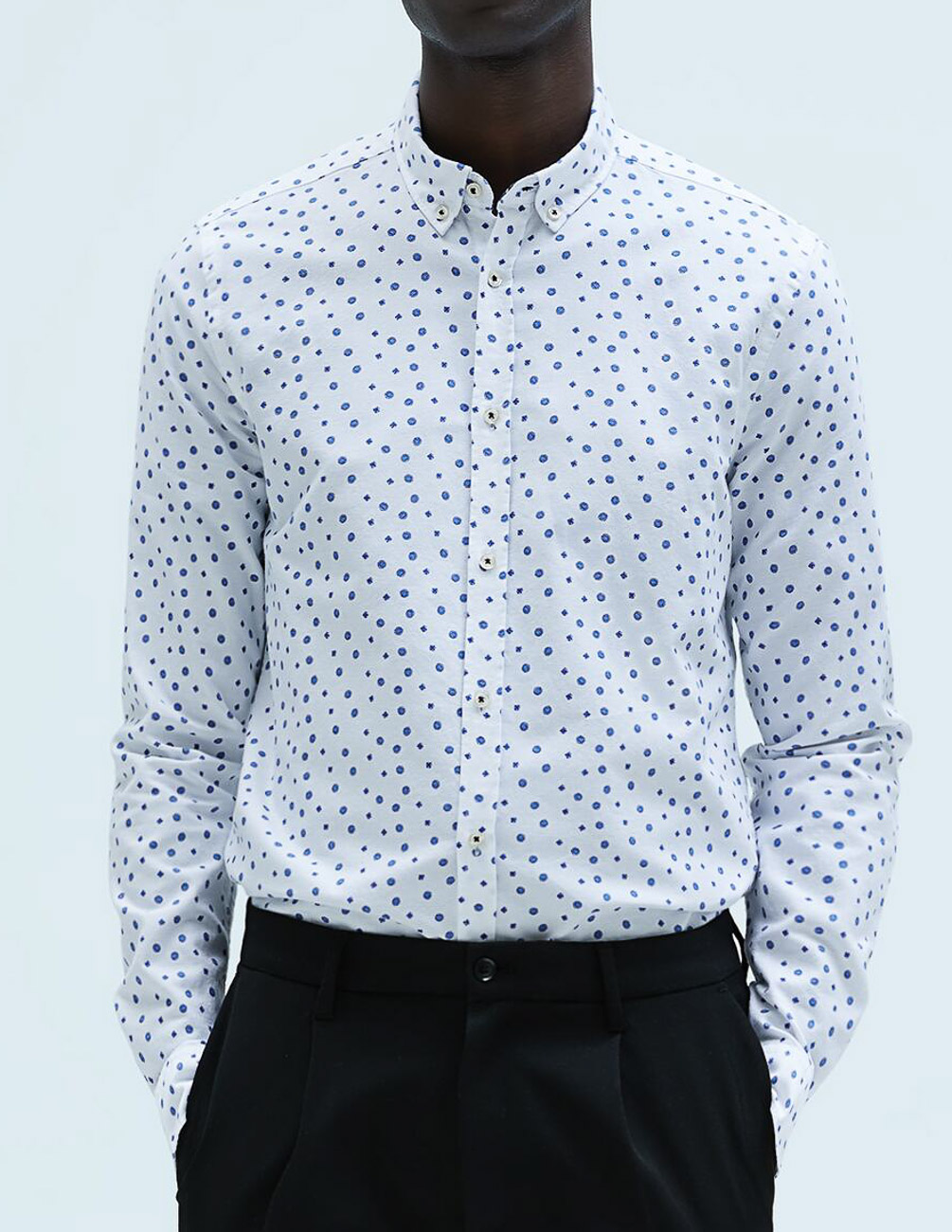 

Рубашка д/р Zara М0104197 (7545/375/250) цвет белый S