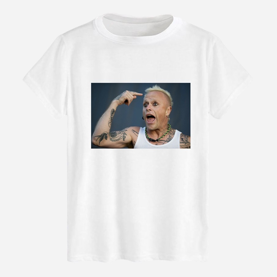 Акція на Футболка бавовняна довга чоловіча Likey Keith Flint M150-0410 3XL Біла від Rozetka