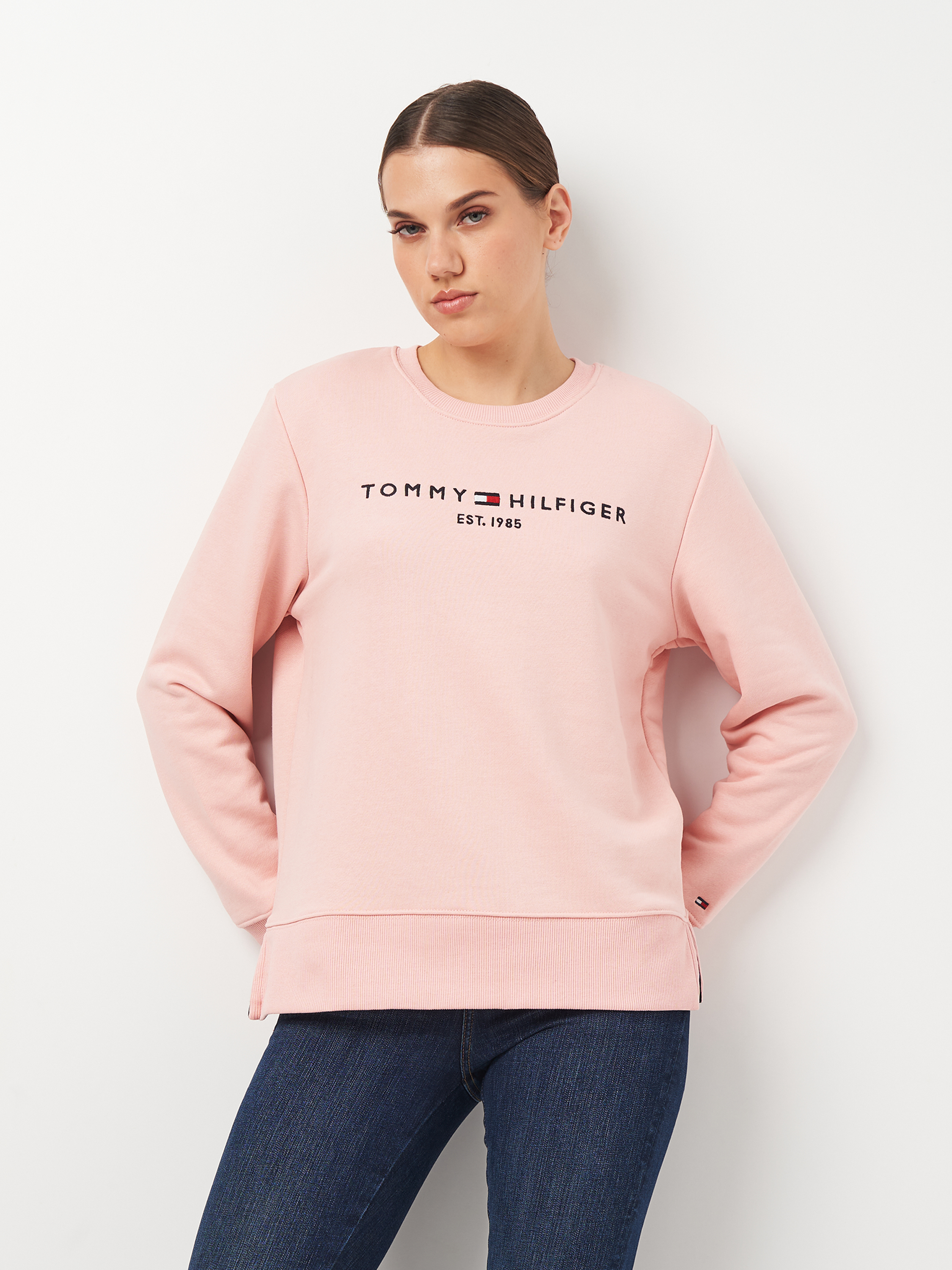 Акція на Світшот жіночий Tommy Hilfiger 11404.3 XL Рожевий від Rozetka