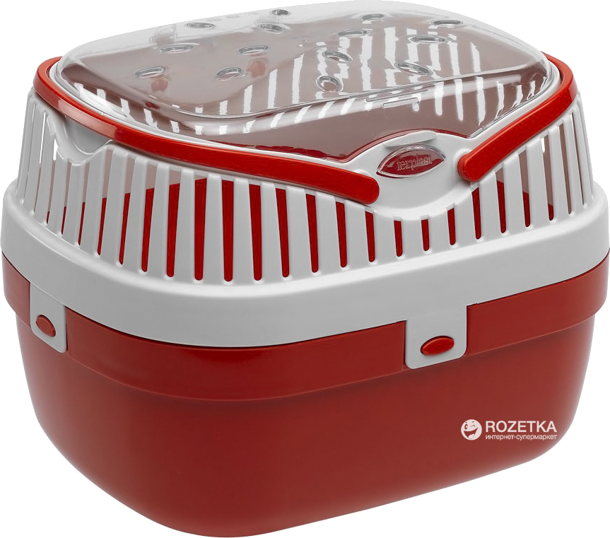 

Переноска для грызунов Ferplast Aladino Medium 30х23х21 см Красная