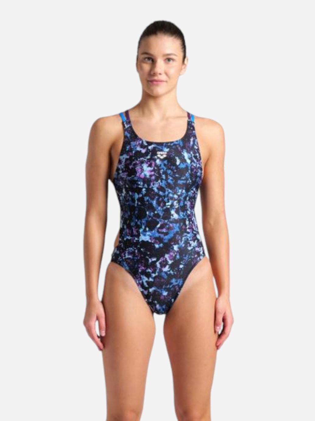 Акція на Купальник злитий жіночий Arena Rockin Swimsuit Swim Tech Mult 008159-889 36 Різнокольоровий від Rozetka