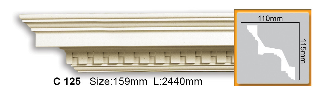

Карниз с орнаментом Gaudi Decor C 125