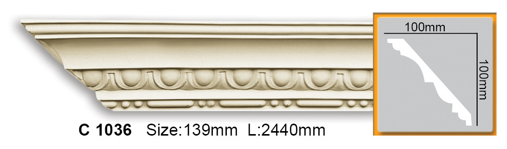 

Карниз с орнаментом Gaudi Decor C 1036